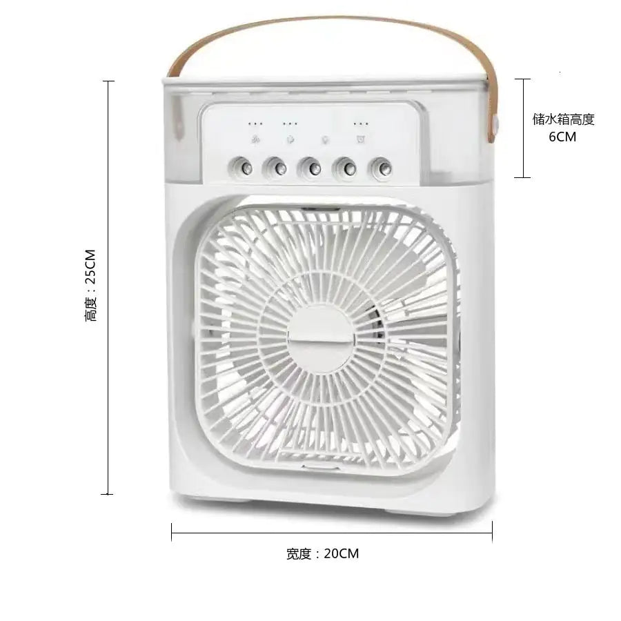 Portable 3-in-1 Air Cooler Fan – Mini AC for Room, Office & Car | Fast Cooling + Humidifier |